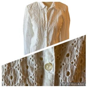 Sundance Cotton Eyelet Blouse